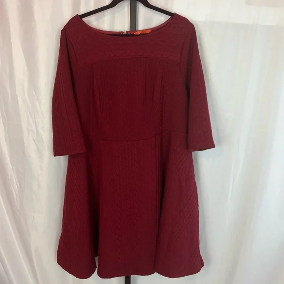 Modcloth | Dresses | Modcloth Fit And Flare Cable Knit Sweater Dress Maroon Color Size 3x | Poshmark Modcloth | Dresses | Modcloth Fit And Flare Cable Knit Sweater Dress Maroon Color Size 3x | Poshmark